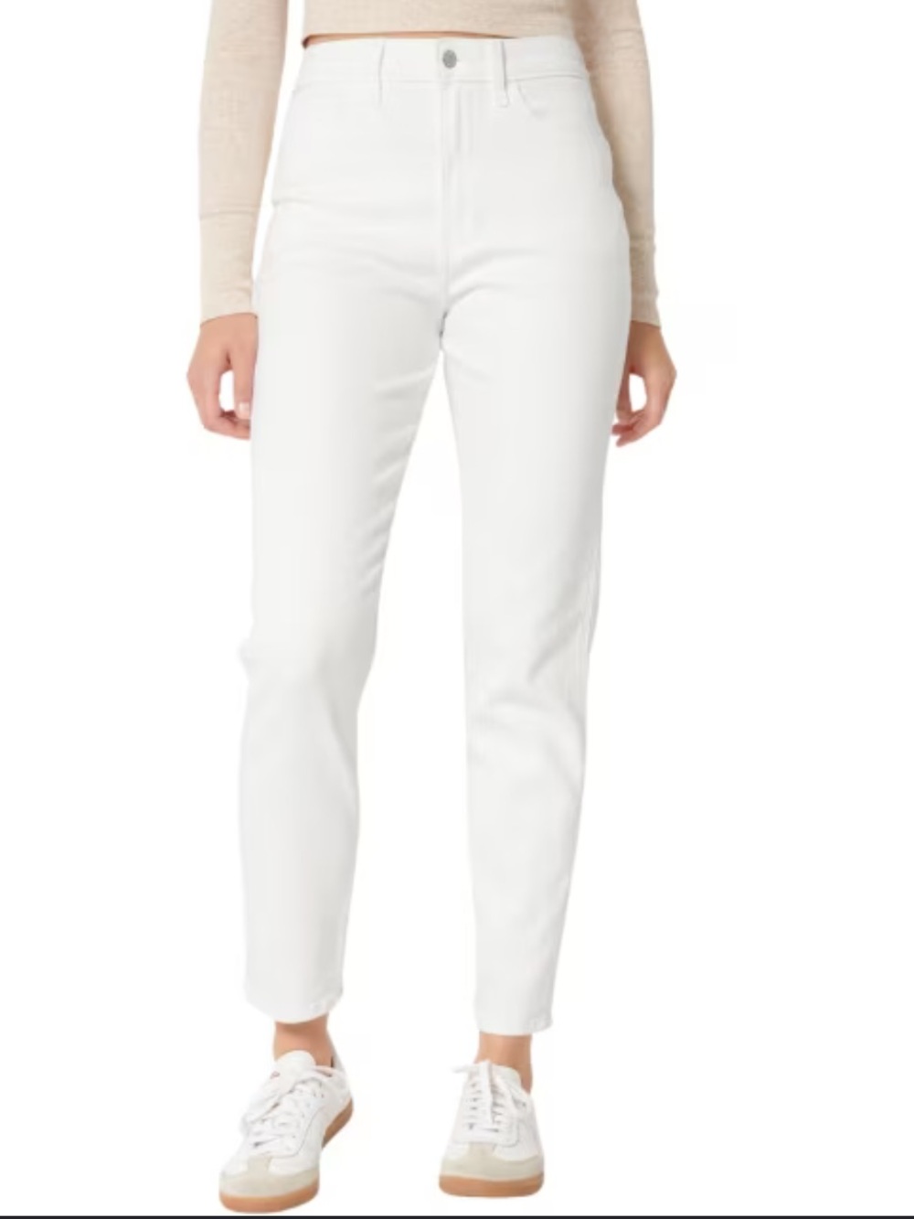 Hollister White Ankle-Length Jeans
